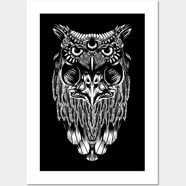 Owl Wall Art by fakeface